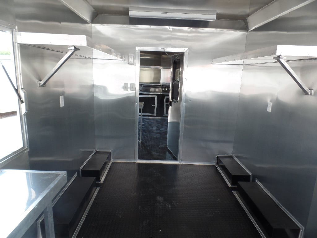 8.5' x 30' Orange Bar Concession Food Trailer