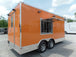 8.5' x 16' Orange Food Catering Event Concession Trailer