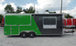 8.5' x 22' Concession Food Trailer Grey/Green Event Catering