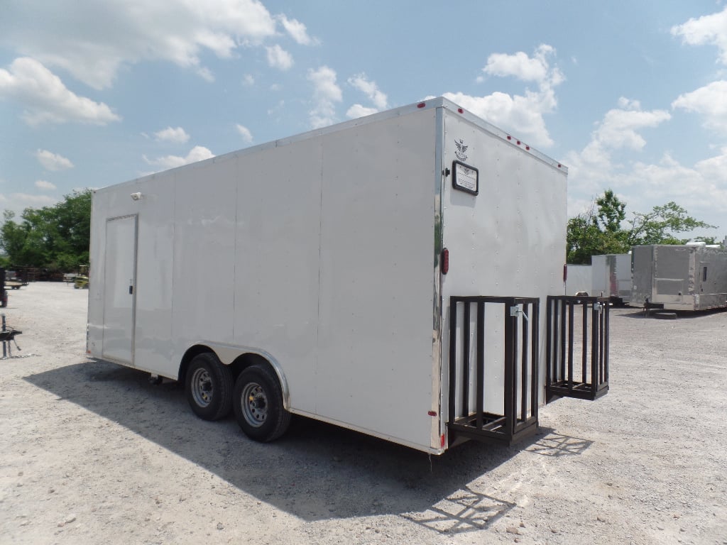 8.5' x 20' White Concession Food Trailer