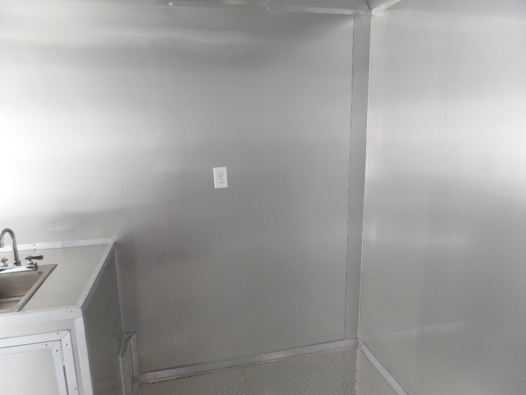 8.5' x 20' White Concession Food Trailer