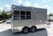 8.5' x 14' Concession Food Trailer Light Pewter Event Catering