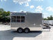 8.5' x 14' Concession Food Trailer Light Pewter Event Catering