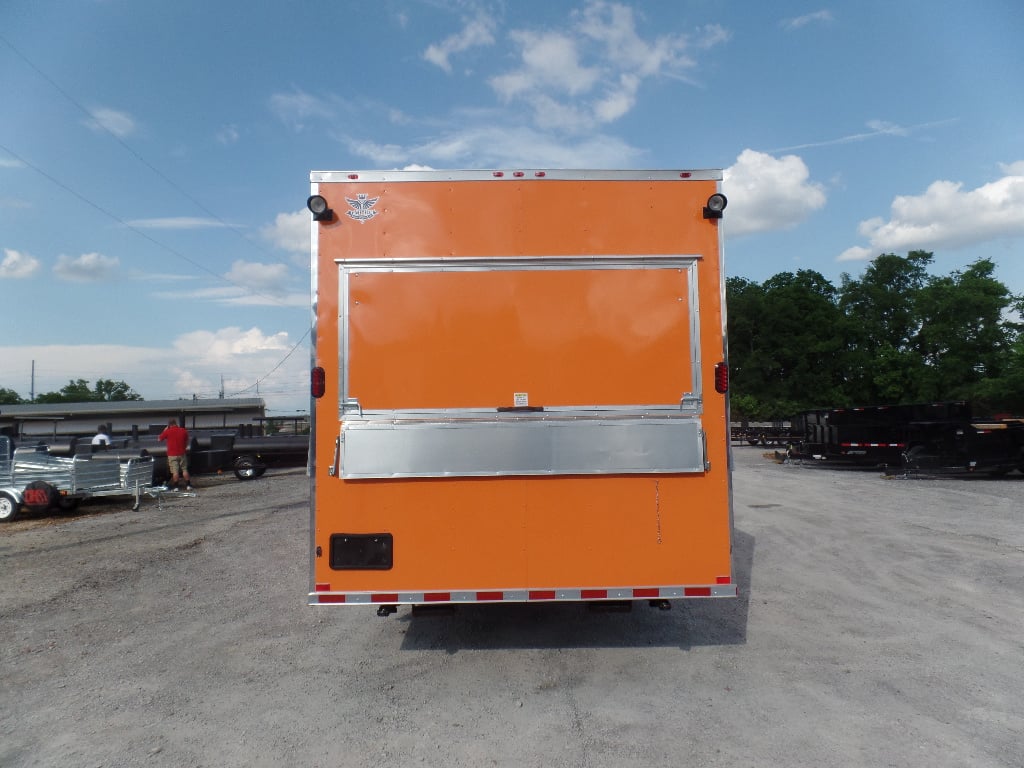 8.5' x 30' Orange Bar Concession Food Trailer With Appliances