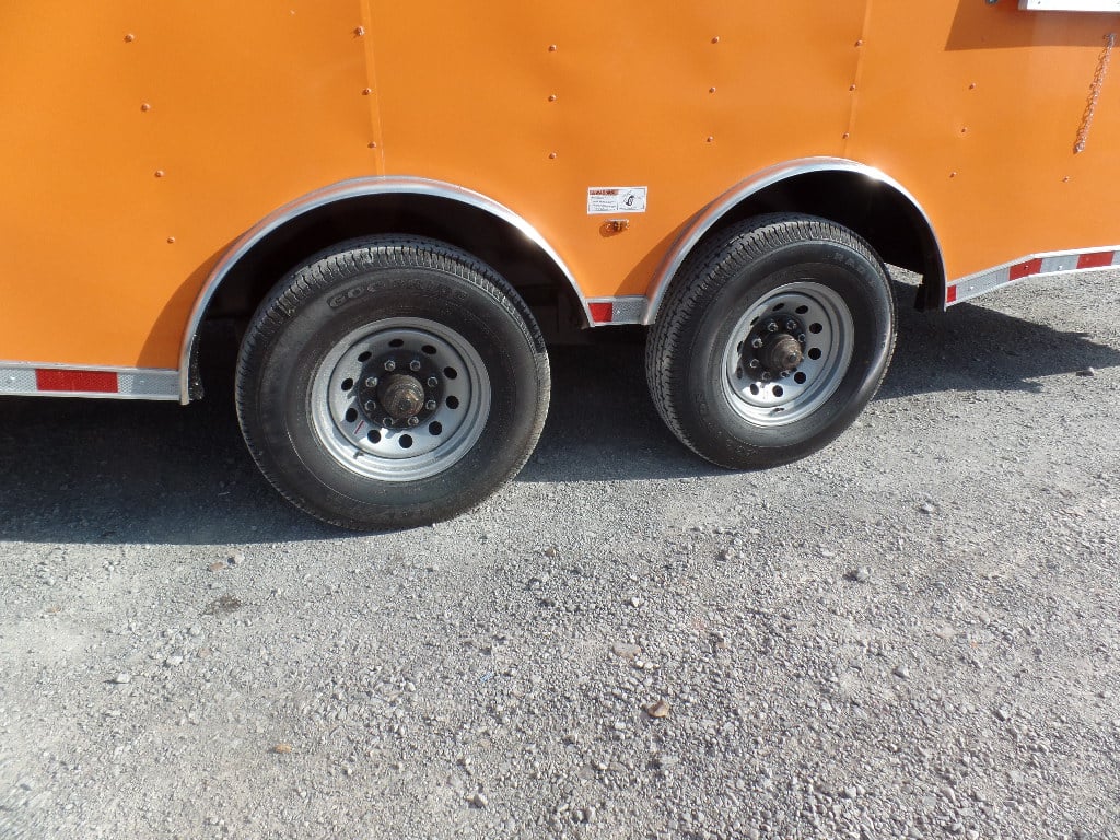 8.5' x 30' Orange Bar Concession Food Trailer With Appliances