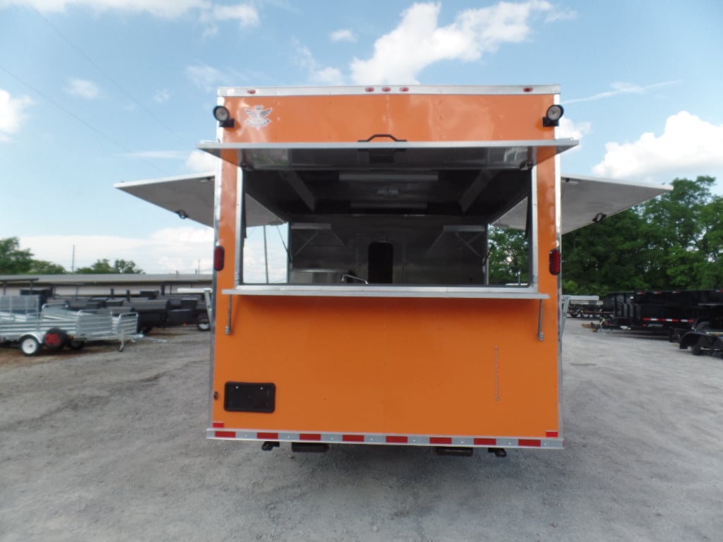 8.5' x 30' Orange Bar Concession Food Trailer With Appliances