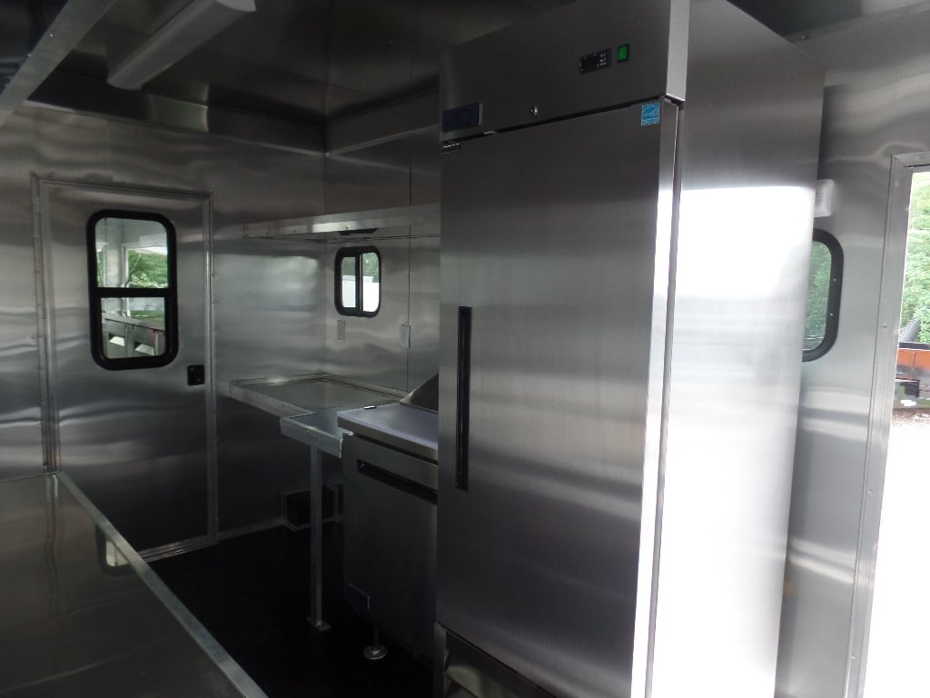 8.5' x 30' Orange Bar Concession Food Trailer With Appliances