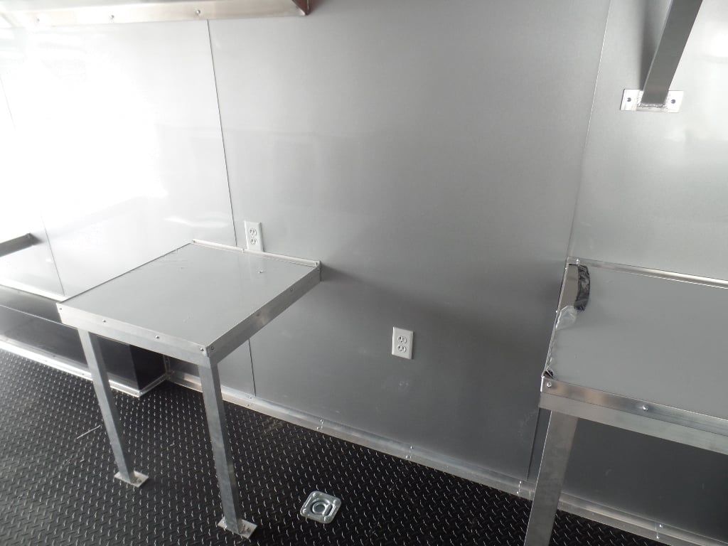 8.5' x 28' Black Concession Food Event Trailer