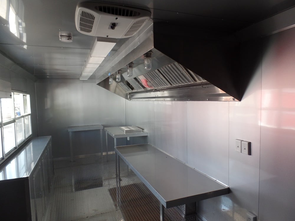 8.5' x 24' Concession Trailer Black Food Event Catering