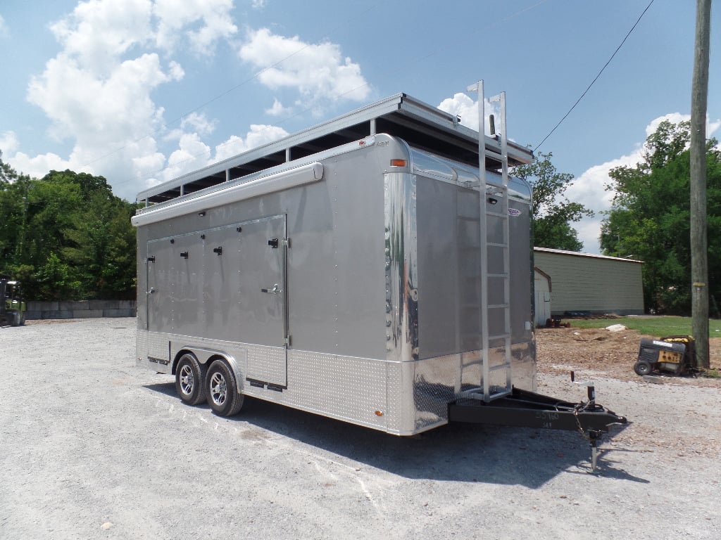 8.5' x 19' Arizona Beige Custom Concession Stage Trailer