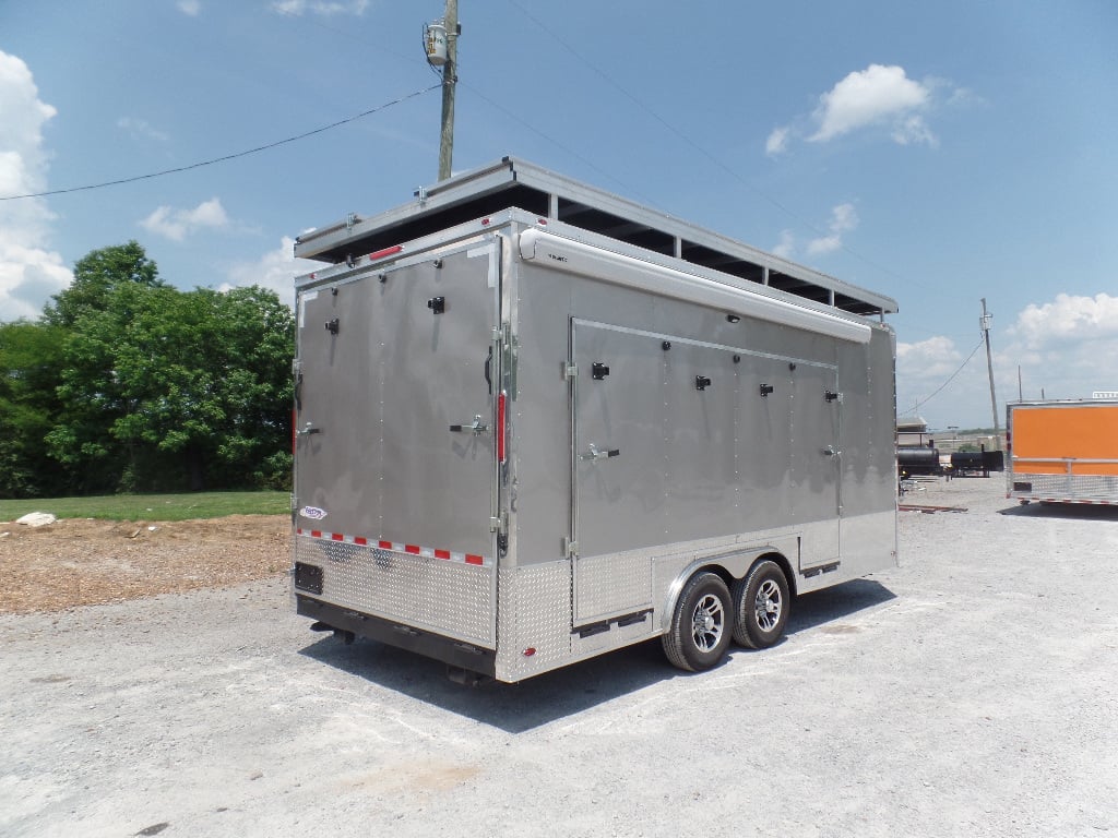 8.5' x 19' Arizona Beige Custom Concession Stage Trailer