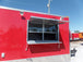 8.5' x 22' Concession Food Trailer Red With Appliances