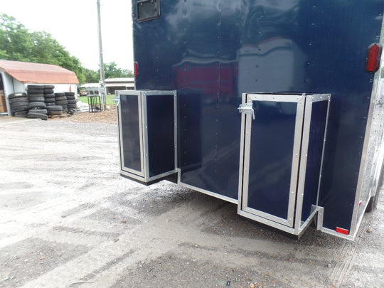 8.5' x 16' Indigo Blue Concession Food Trailer