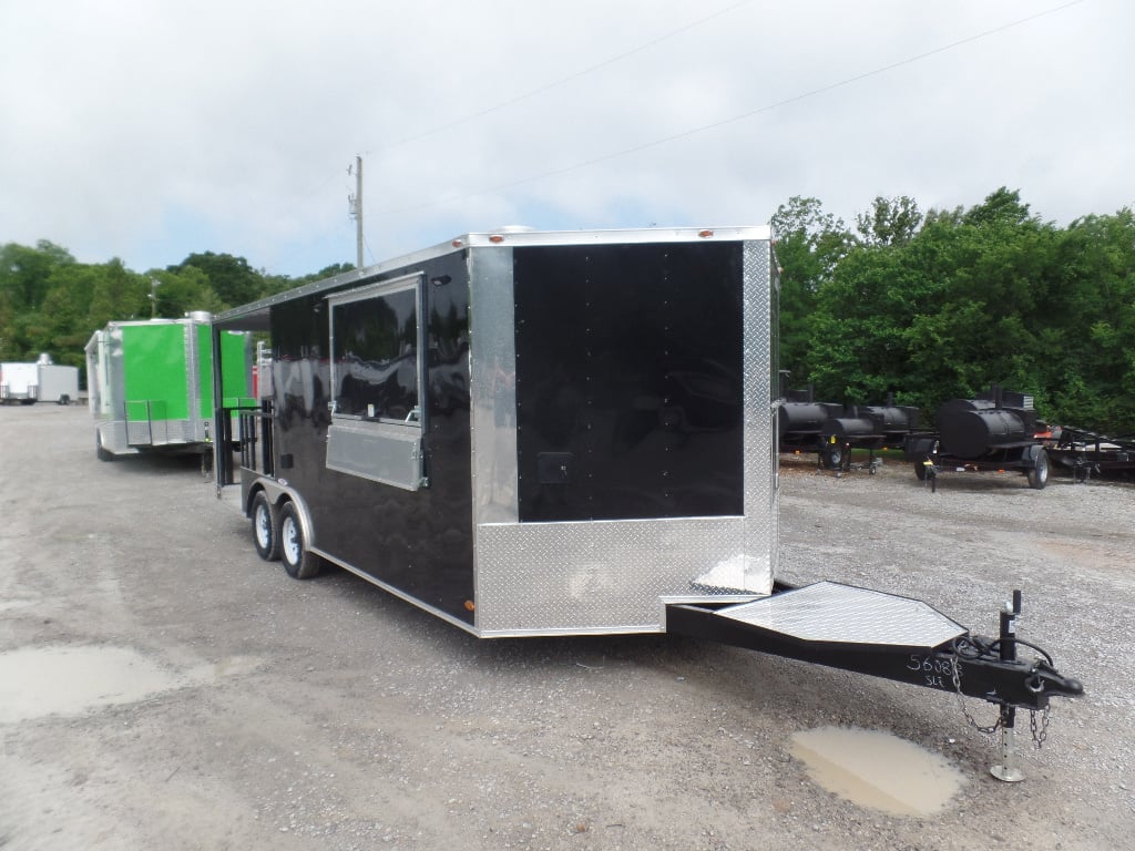 8.5' x 20' Porch Style Concession Food Event Trailer