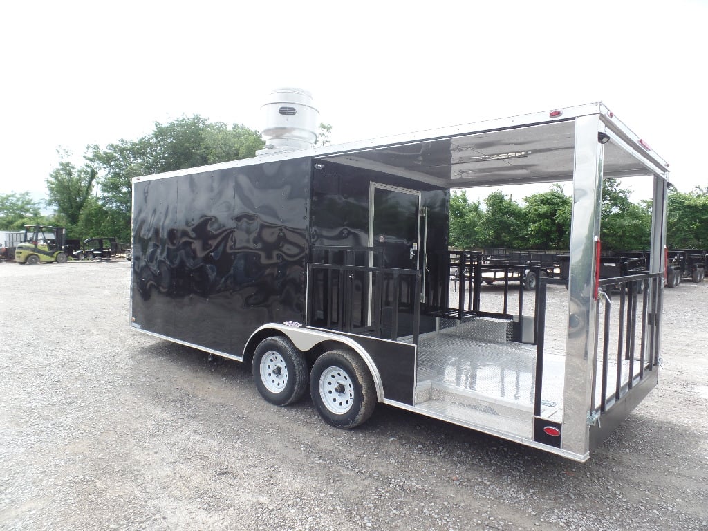 8.5' x 20' Porch Style Concession Food Event Trailer