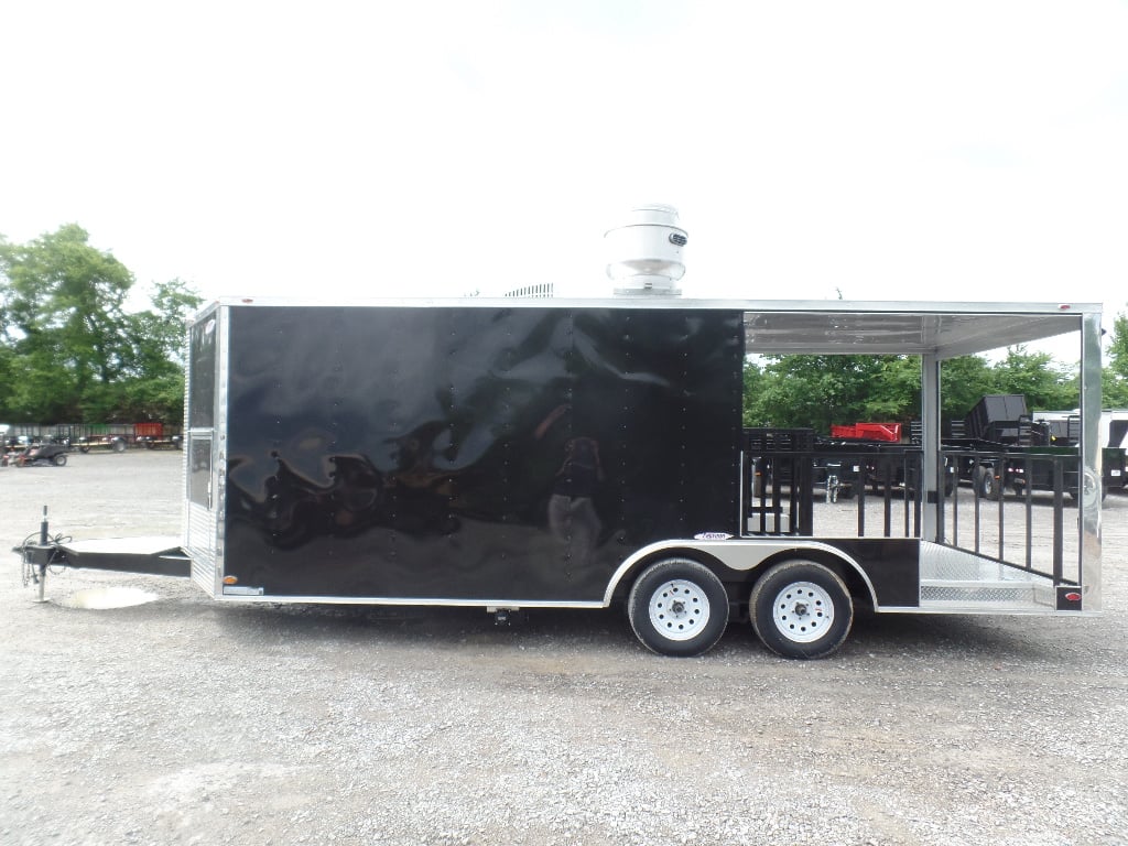 8.5' x 20' Porch Style Concession Food Event Trailer