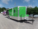 8.5' x 22' Electric Green Concession Food Trailer