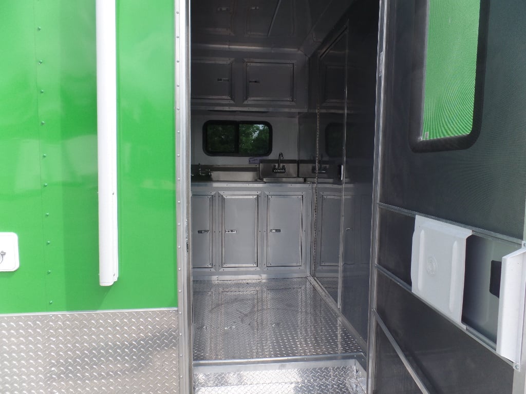 8.5' x 22' Electric Green Concession Food Trailer