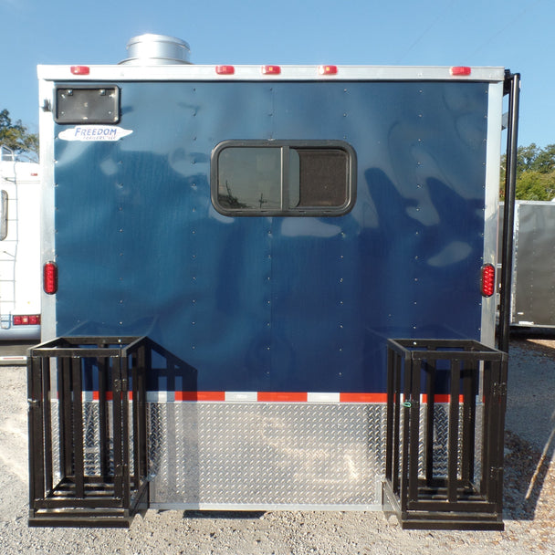 8.5' x 24' Concession Food Trailer Indigo Blue Event Catering