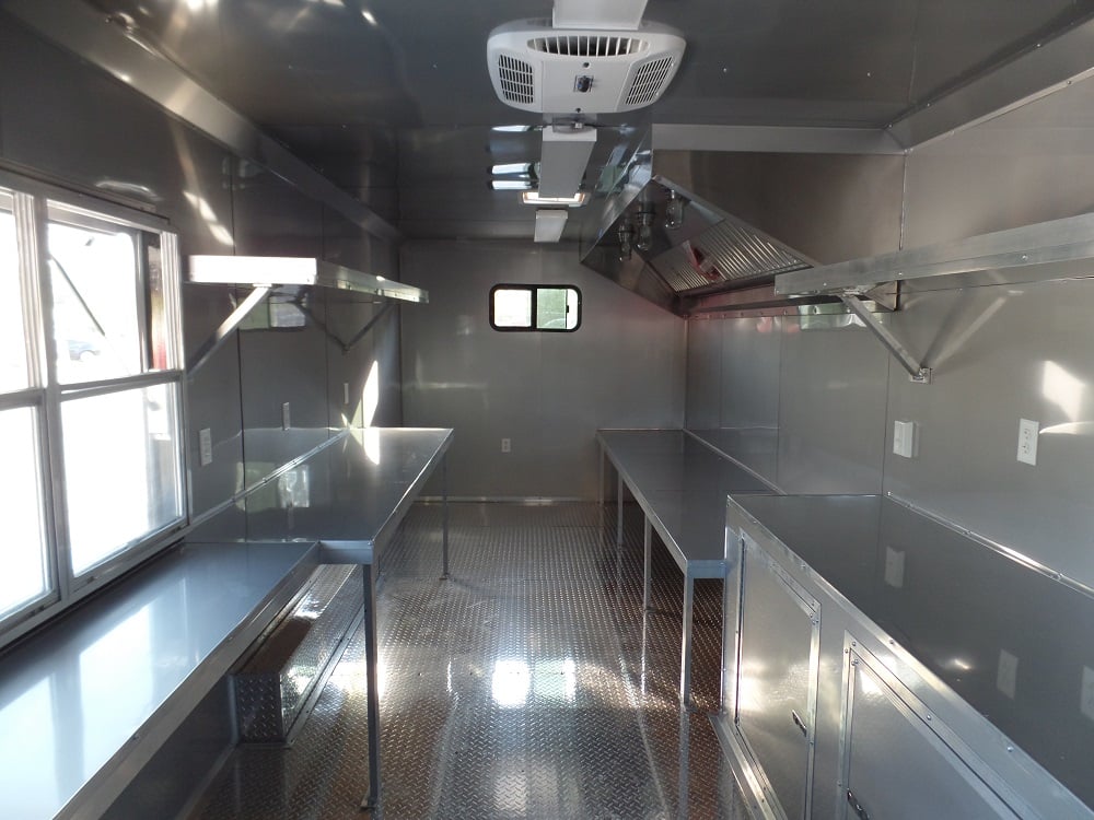 8.5' x 24' Concession Food Trailer Indigo Blue Event Catering