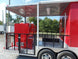 8.5' x 26' Concession Food Trailer Red Event Catering