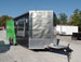 8.5' x 22' Concession Food Trailer Grey/Green Event Catering