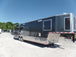 8.5' x 36' Gooseneck Charcoal Grey Concession Food Trailer With Appliances