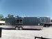 8.5' x 36' Gooseneck Charcoal Grey Concession Food Trailer With Appliances