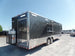 8.5' x 36' Gooseneck Charcoal Grey Concession Food Trailer With Appliances