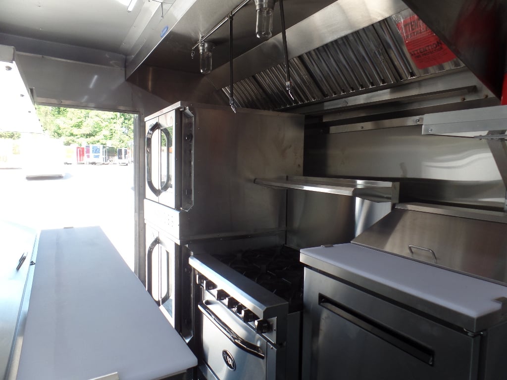 8.5' x 36' Gooseneck Charcoal Grey Concession Food Trailer With Appliances