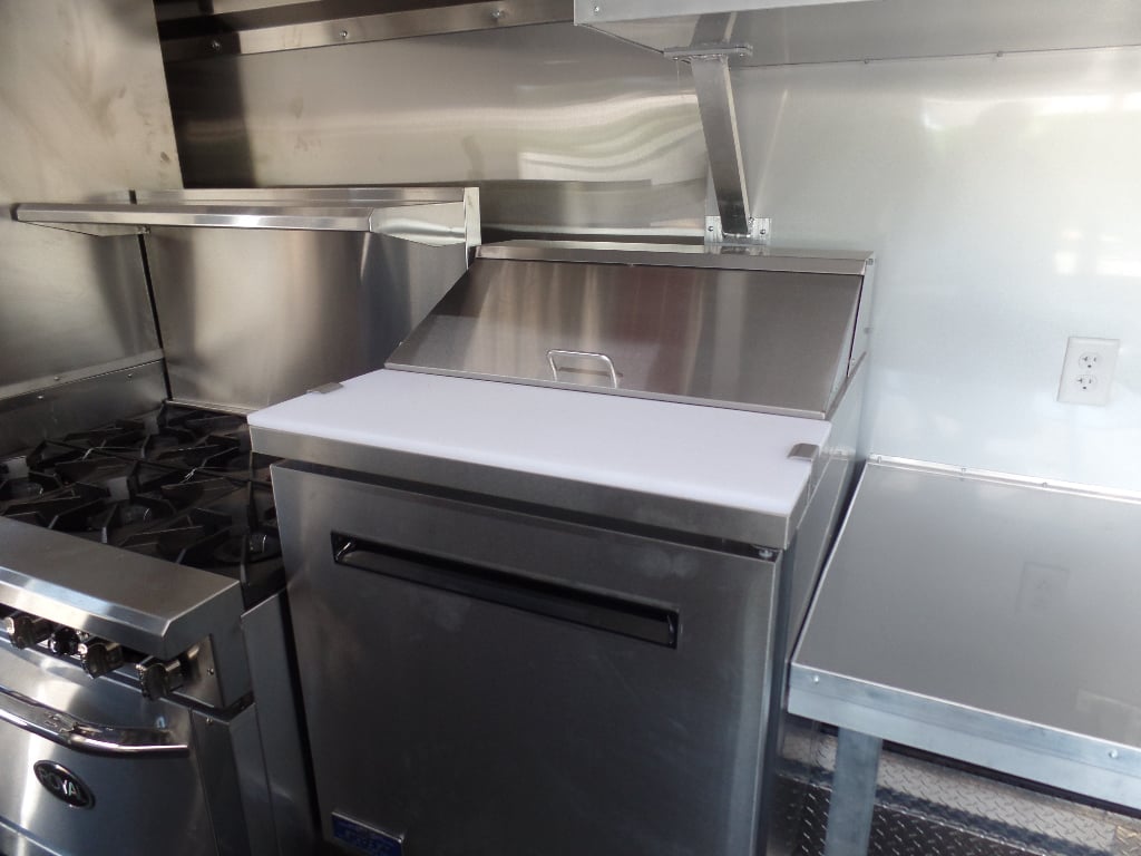 8.5' x 36' Gooseneck Charcoal Grey Concession Food Trailer With Appliances