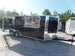 8.5' x 20' Black Porch Style Concession Food Trailer