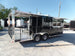 8.5' x 20' Black Porch Style Concession Food Trailer