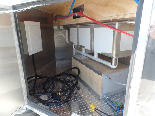 8.5' x 22' White BBQ Porch Concession Food Event Catering - SLE Equipment - 2