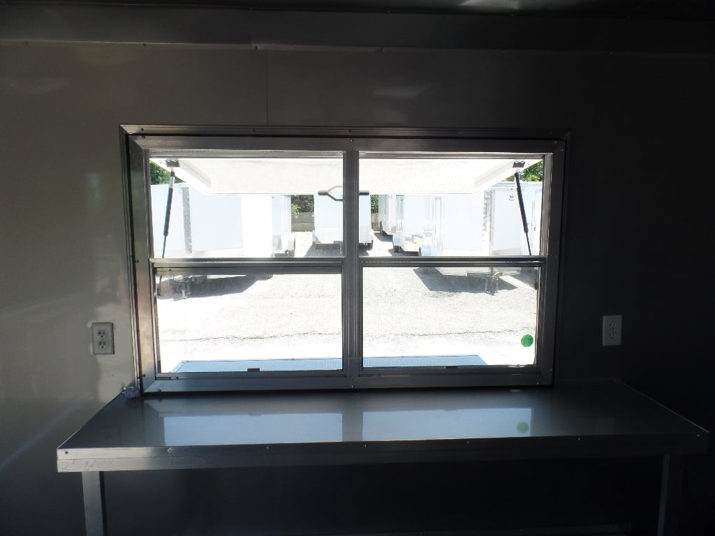 8.5' x 16' Emerald Green Food Event Concession Trailer