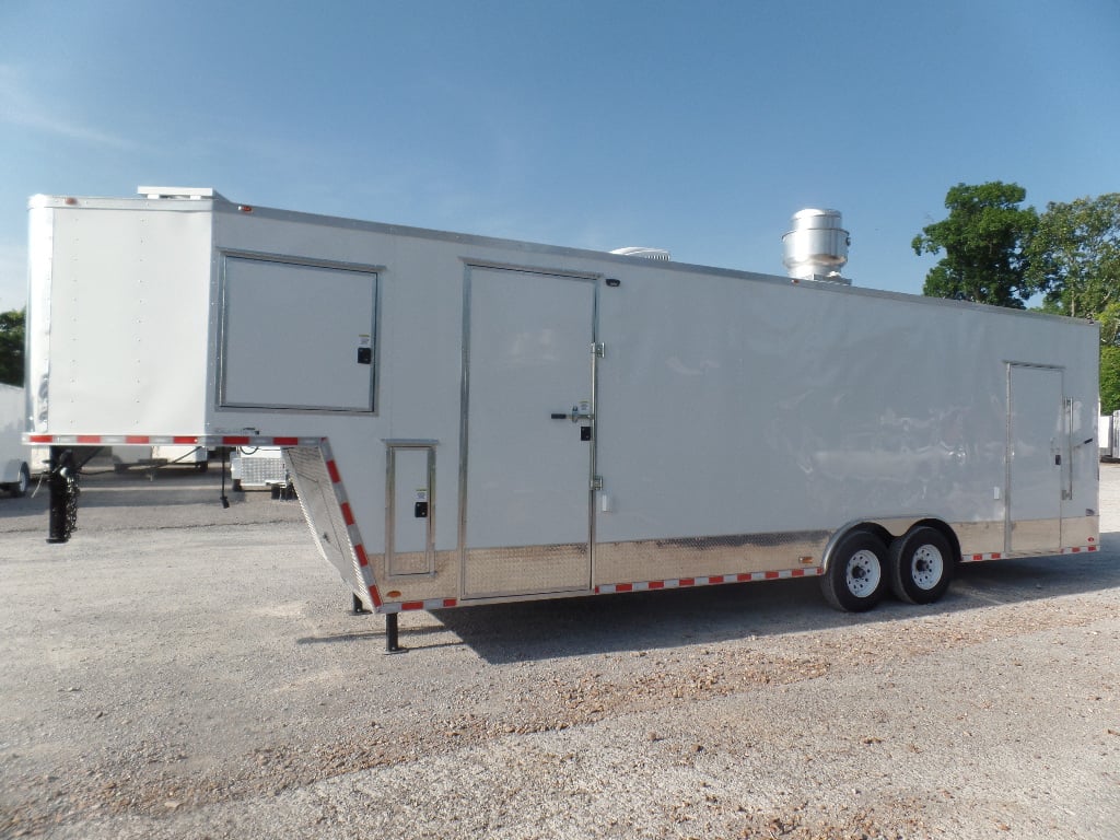 8.5' x 34' Goose-neck Concession Food Trailer With Appliances