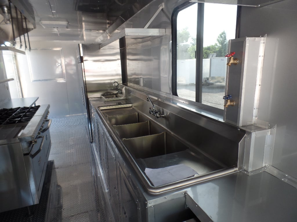 8.5' x 34' Goose-neck Concession Food Trailer With Appliances