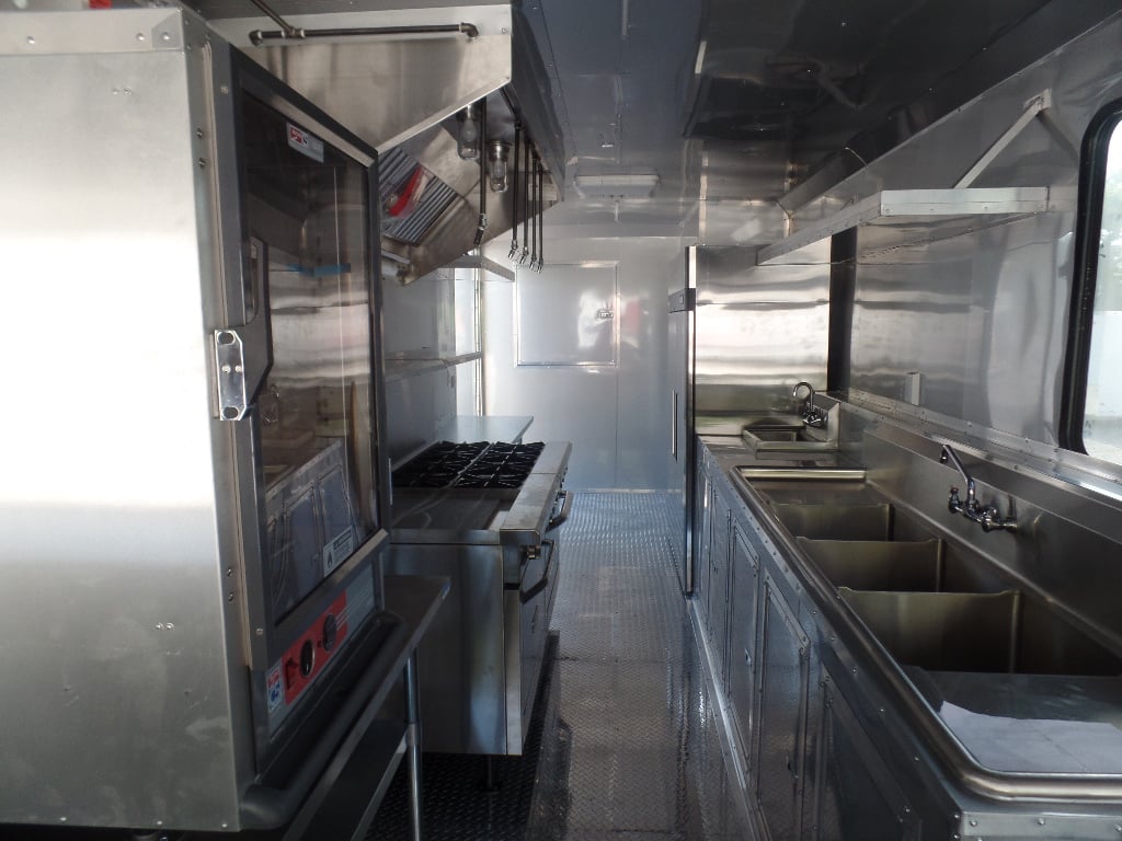 8.5' x 34' Goose-neck Concession Food Trailer With Appliances