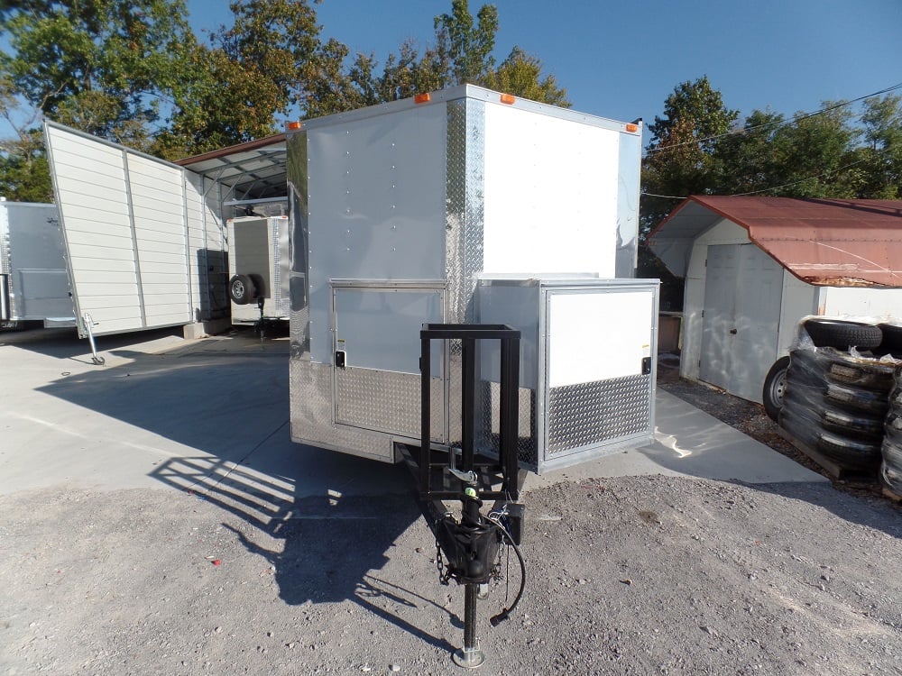 8.5' x 20' Concession Food Trailer White Event Catering