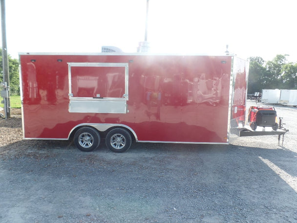 8.5' x 18' Pizza Concession Food Trailer With Appliances