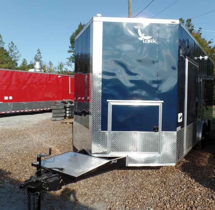 8.5' x 18' Concession Trailer Indigo Blue Food Event Catering