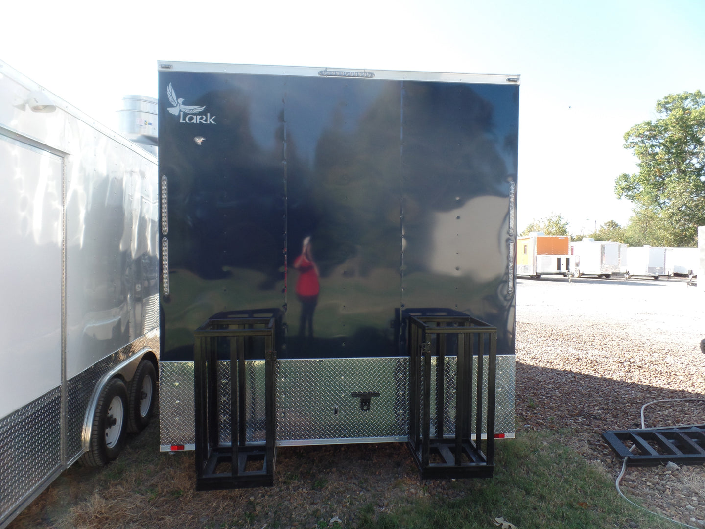 8.5' x 18' Concession Trailer Indigo Blue Food Event Catering