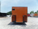 8.5' x 20' Black And Orange Food Catering Concession Trailer