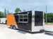 8.5' x 20' Black And Orange Food Catering Concession Trailer