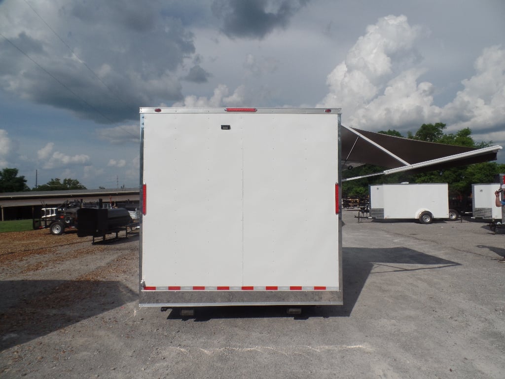 8.5' x 12' White Food Catering Concession Trailer