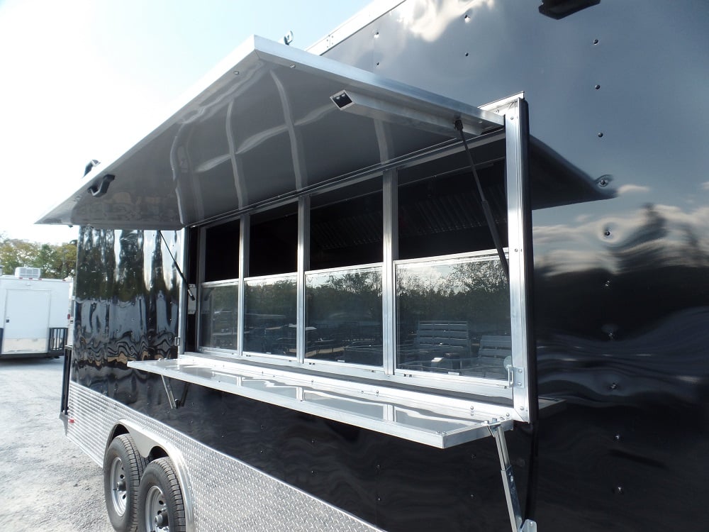 8.5' X 20' Concession Trailer Black Food Event Catering