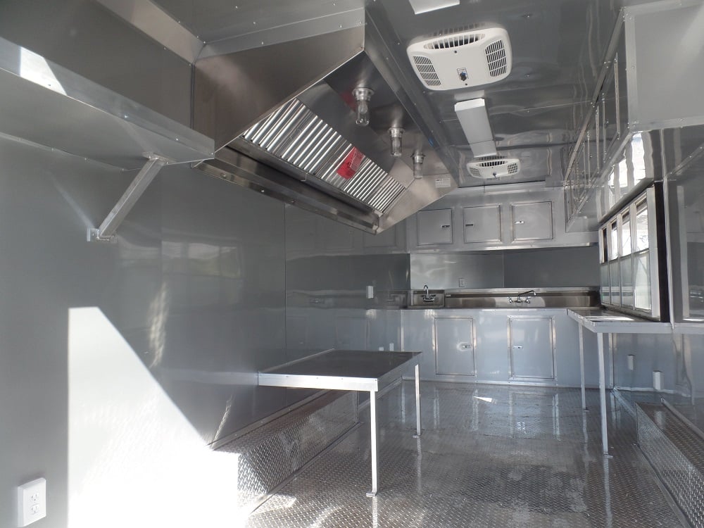 8.5' X 20' Concession Trailer Black Food Event Catering