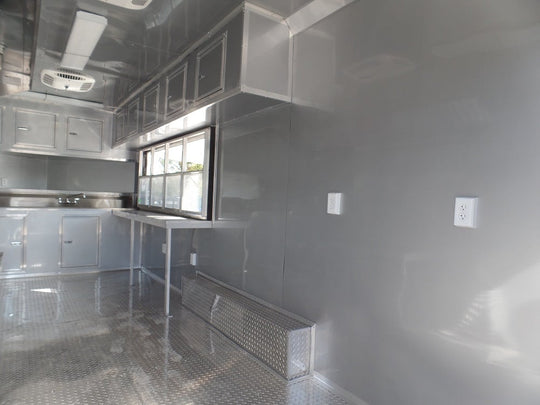 8.5' X 20' Concession Trailer Black Food Event Catering