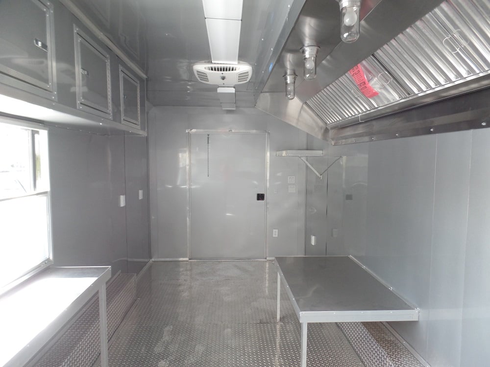 8.5' X 20' Concession Trailer Black Food Event Catering