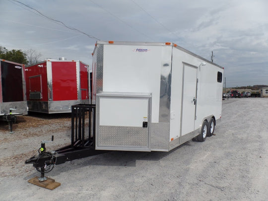 8.5' x 16' Concession Trailer White Food Event Catering